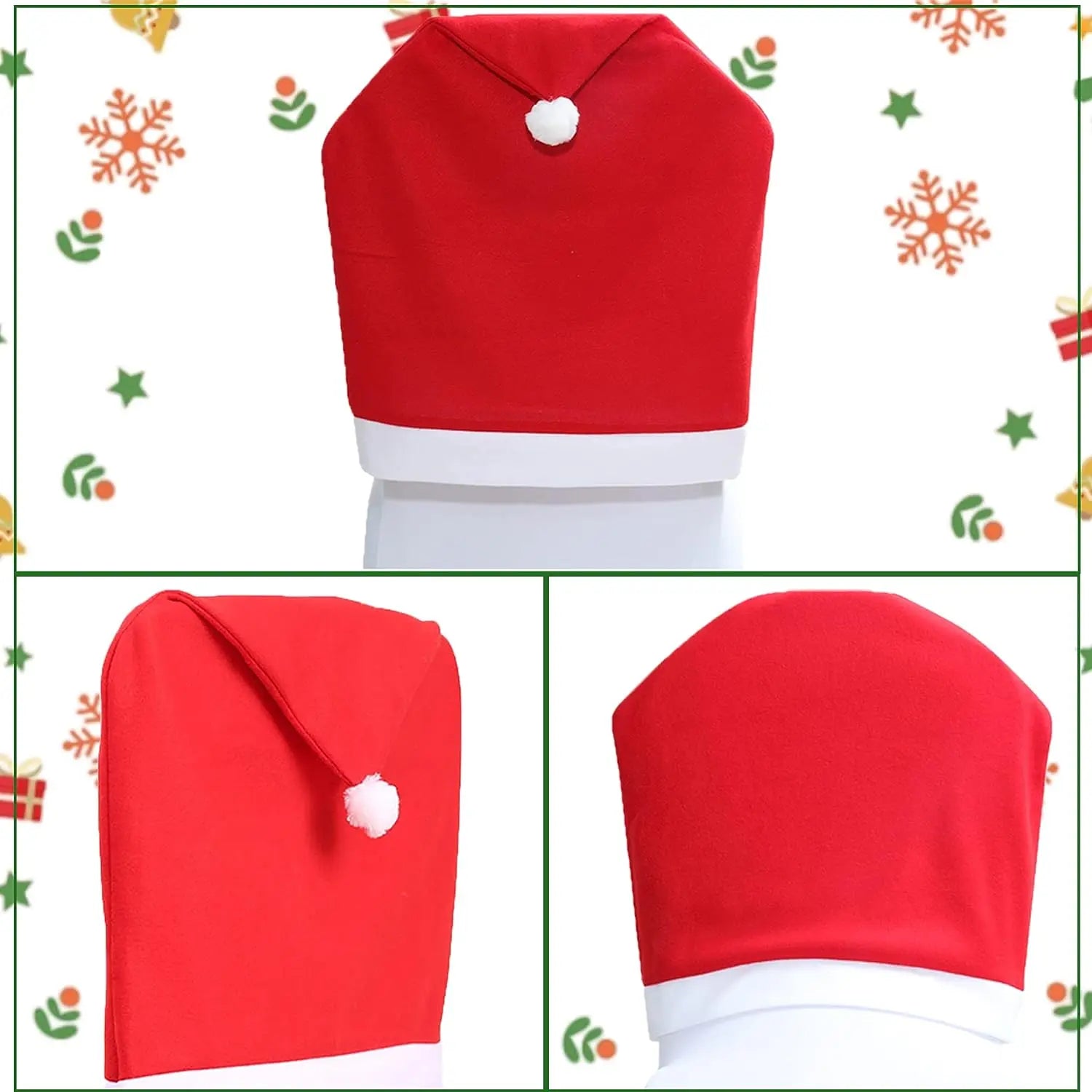 Christmas Chair Leg Covers Chair Dining Set Cover Restaurant Chair Decoration Christmas Hotel Tableware Decoration