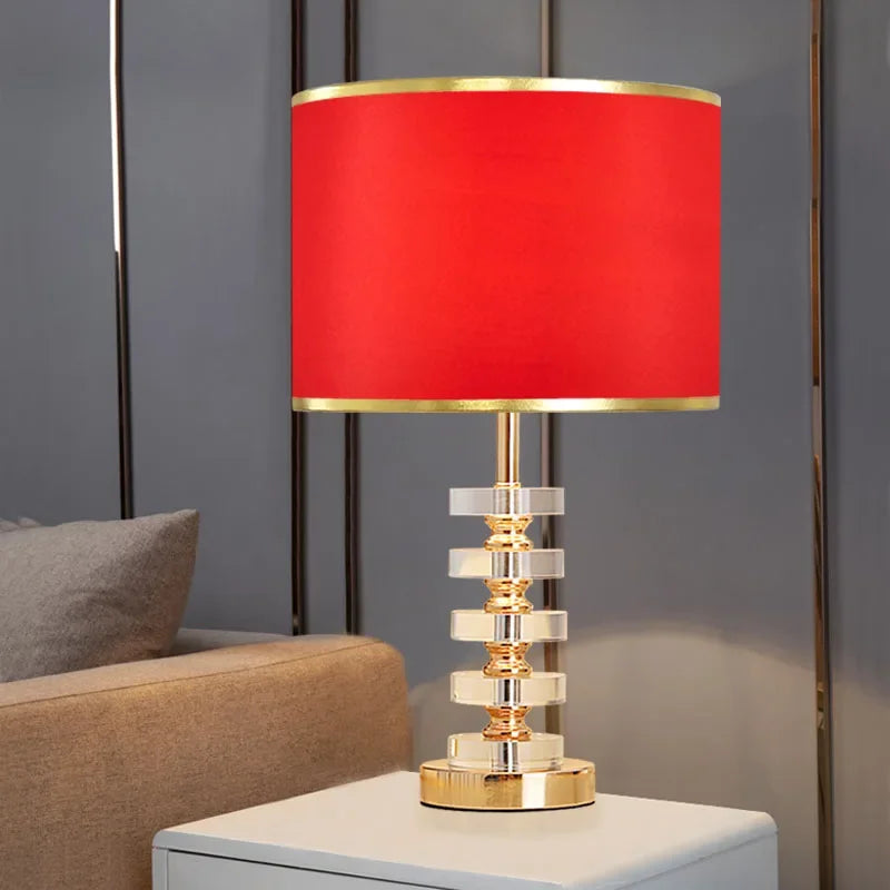 Luxury Crystal Table Lamp – Post Modern American Style for Living Room & Bedroom Bedside Decor