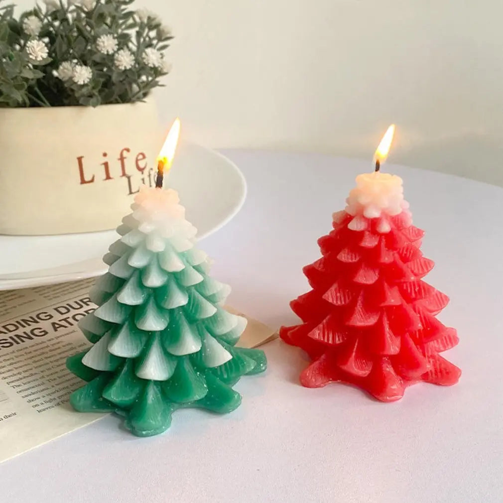 Christmas tree scented candle set souvenir decoration home props Christmas holiday shooting props