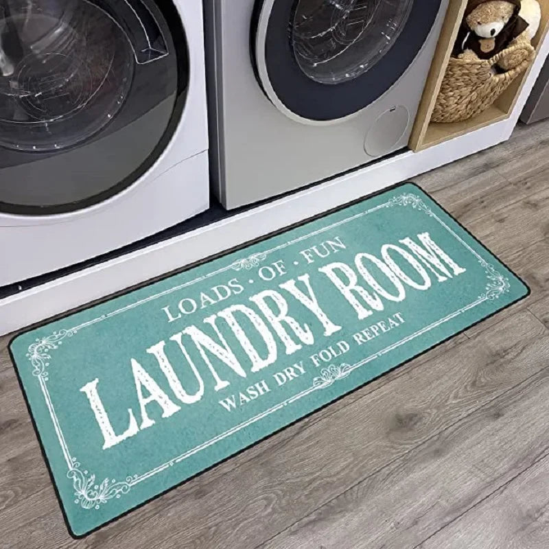 Kitchen Rug Laundry Room Decorative Floor Mat Anti-slip Bedroom Living Room Hallway Long Strip Carpet Home Decor 