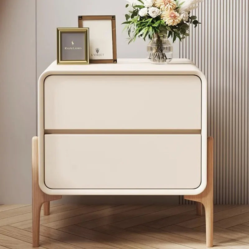 Minimalist Storage Night Table - Modern Nordic Luxury Bedroom Furniture with Trendy Drawer 