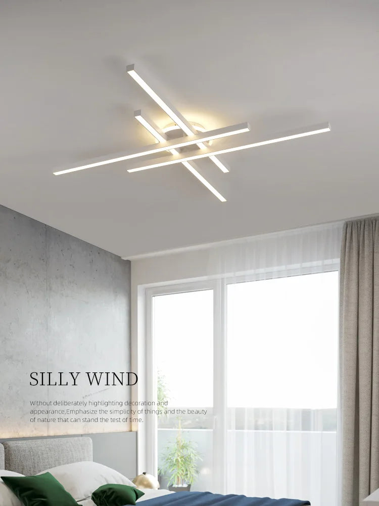 2024 New Nordic Modern LED Ceiling Lamp – Living Room, Dining Room, Bedroom Lights, Ceiling Chandelier 