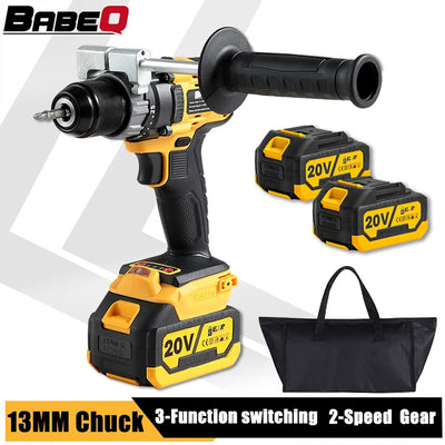 13mm Brushless Electric Impact Drill â€“ 3-in-1 Cordless Screwdriver with 180N.M Torque for Makita 18-21V BatteriesÂ 