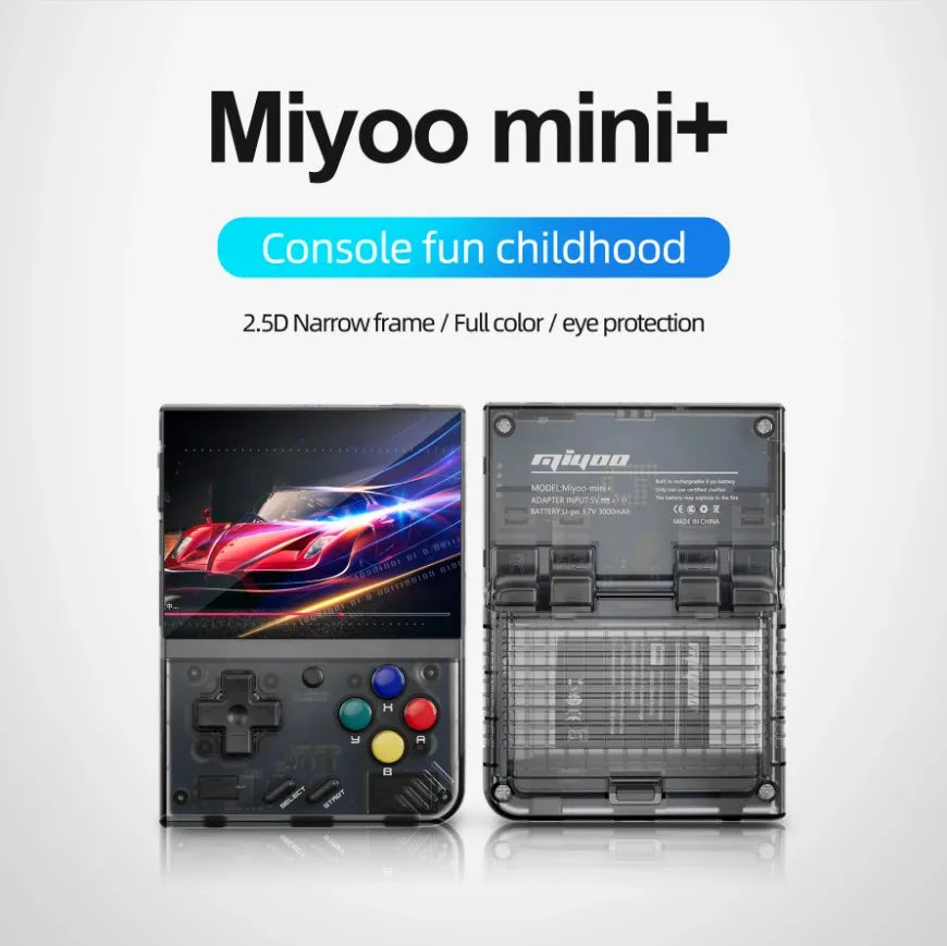 Portable 3.5 Inch MIYOO Mini Plus Retro Handheld Game Console - Open Source, 128G Video Games Player, Ideal Kids Gift