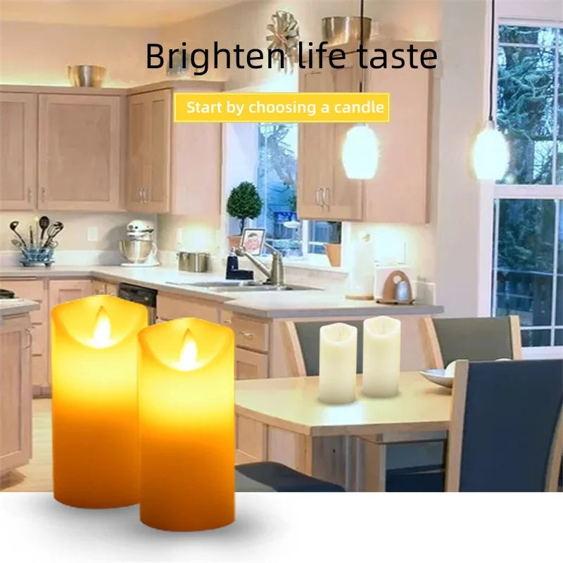 Flameless LED Candle Iights Bright Battery Powered Tea Iights With Realistic Flame Christmas Holiday Wedding Home Decor