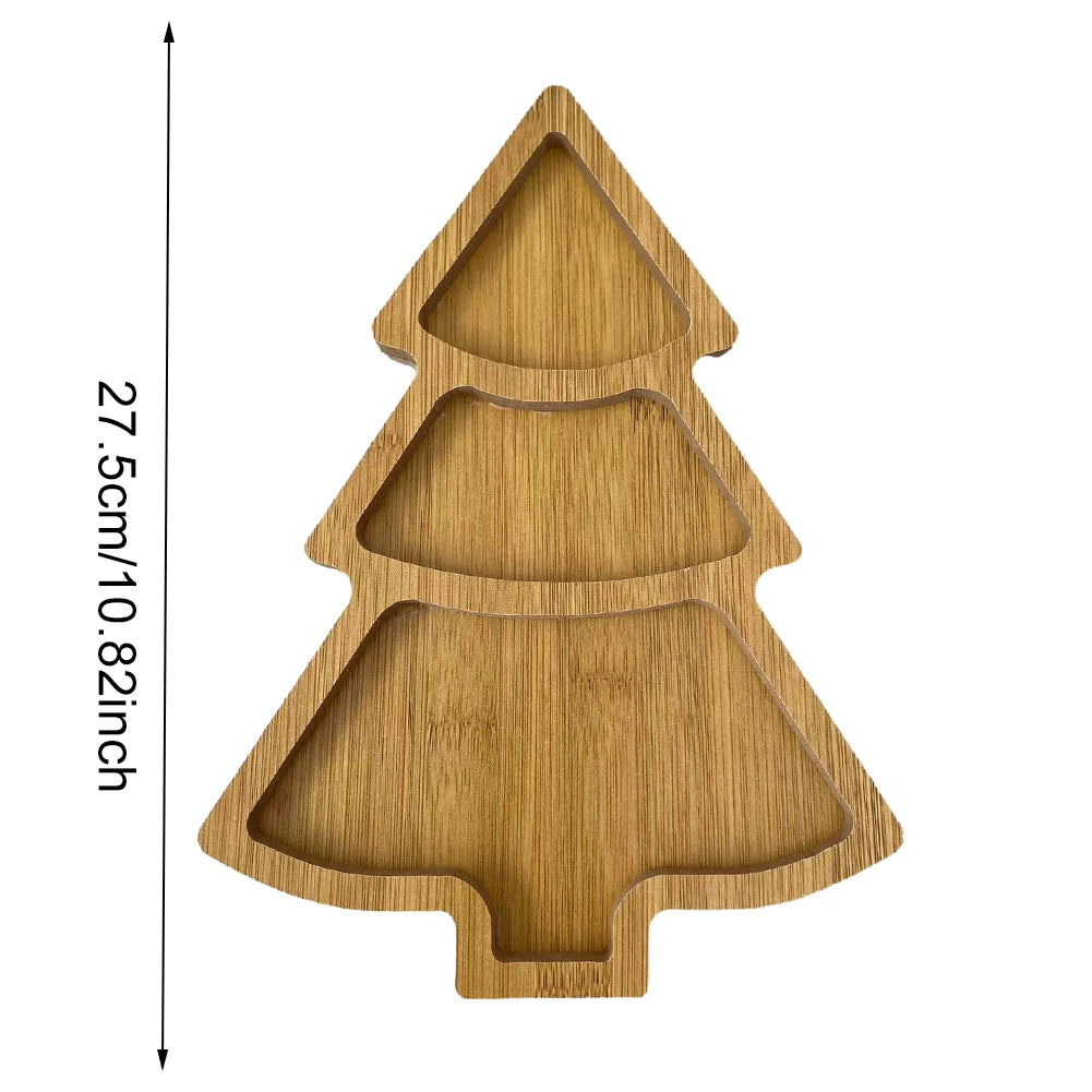 Christmas Tree Board Charcuterie Restaurant Dessert Board Christmas Tree Tray Plate for Food Appetizers Desserts Snacks Sushi 
