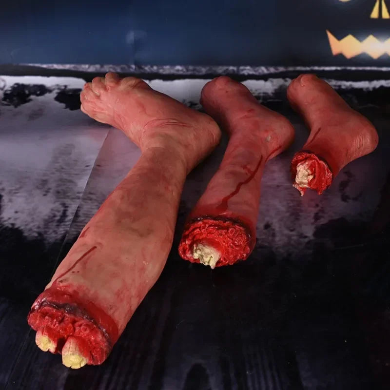 Halloween Horror Props Simulation Human Limbs Ornaments Hands and Feet Brain and Heart Haunted House Props Halloween Decoration