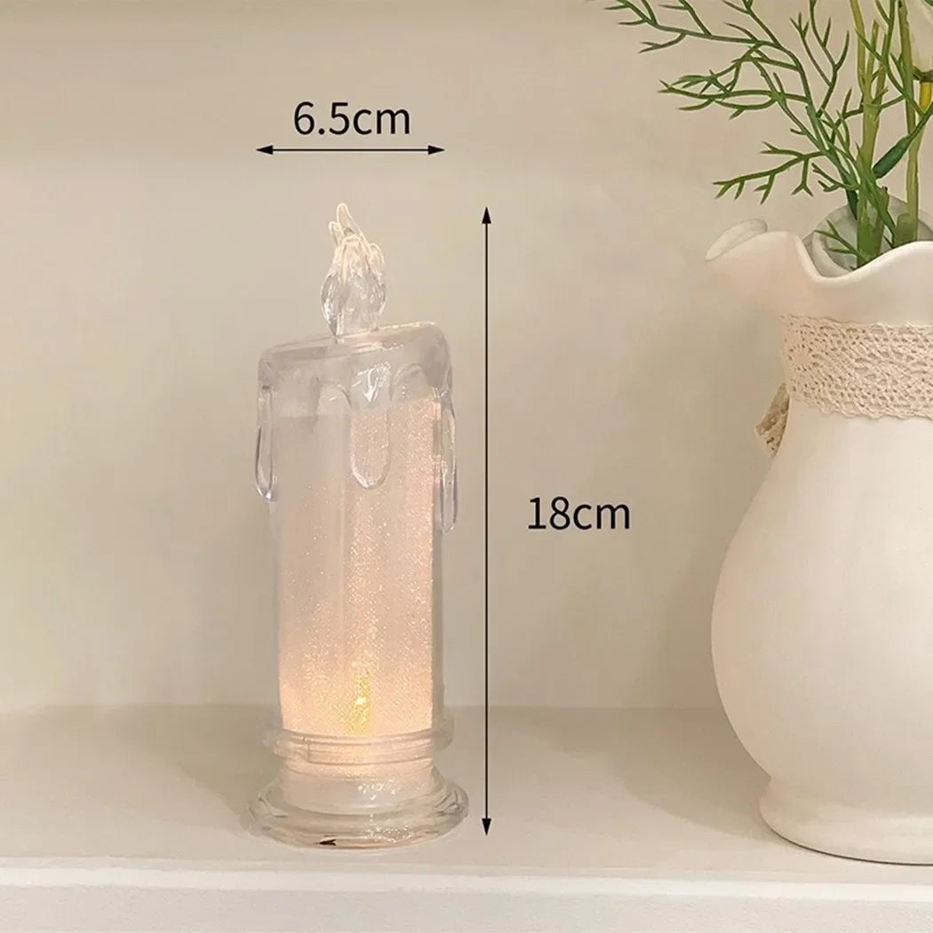 Soft and Non dazzling Flameles LED Light Candle Lamp  Plastic Shell  Christmas Party Home Decor  Safe and Practical