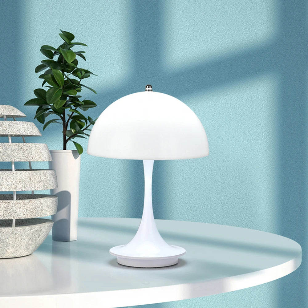 Colorful Transparent Lampshade Table Lamp – Bedroom Bedside LED Desk Light, Rechargeable Night Lamp, Restaurant Decorative Lamp