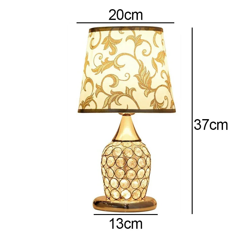 European-Style Crystal Table Lamp – Ins Simple Modern Design, Warm Romantic, Fashionable Creative Decorative Bedside Lamp