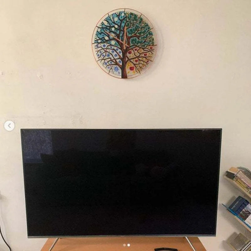 Four Seasons Life Tree Silent Clock Mechanism Clock Mechanism with Needles Home and Novel Decoration Wall Art Mural Decoration 