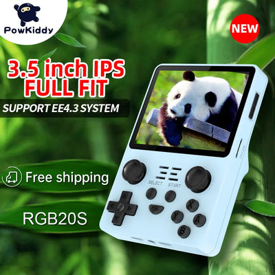 POWKIDDY RGB20S Handheld Game Console - Retro Open Source System, RK3326, 3.5-Inch 4:3 IPS Screen 