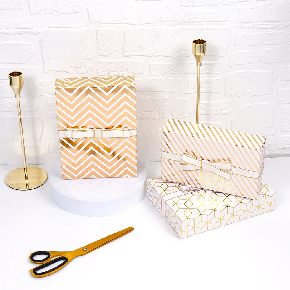 Fold 50*70cm wrapping paper Valentine Aluminum Foil Gradient Holiday gift paper Christmas gift wrapping paper 
