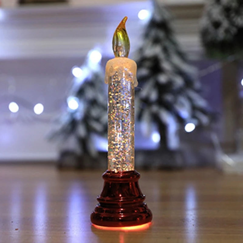 2024 New Christmas Window Candle with Holder Battery Operated Included LED Candle Light Christmas Candle Lights Candle Lamp