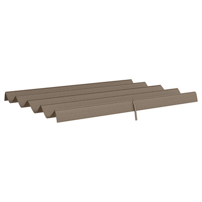 Outsunny Pergola Canopy, Retractable Sun Shade Cover for 9.8' x 7.1' Pergola, UV30+ Protected, Coffee 