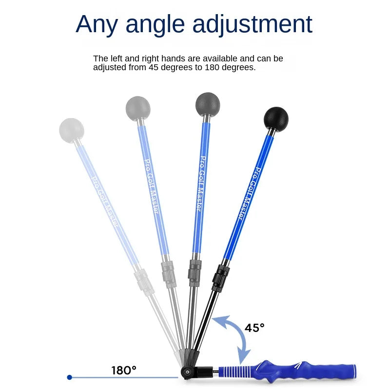 PGM Golf Swing Trainer - Folding Correction Device, Adjustable Length & Angle, Beginner-Friendly, Suitable for Left & Right Hands (HGB023)