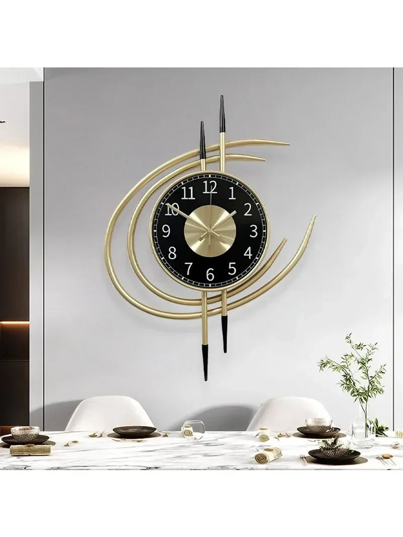 The Eye of The Storm Wall Clock, Iron Art Fashion Clock Silent Bedroom Home Wall Decoration