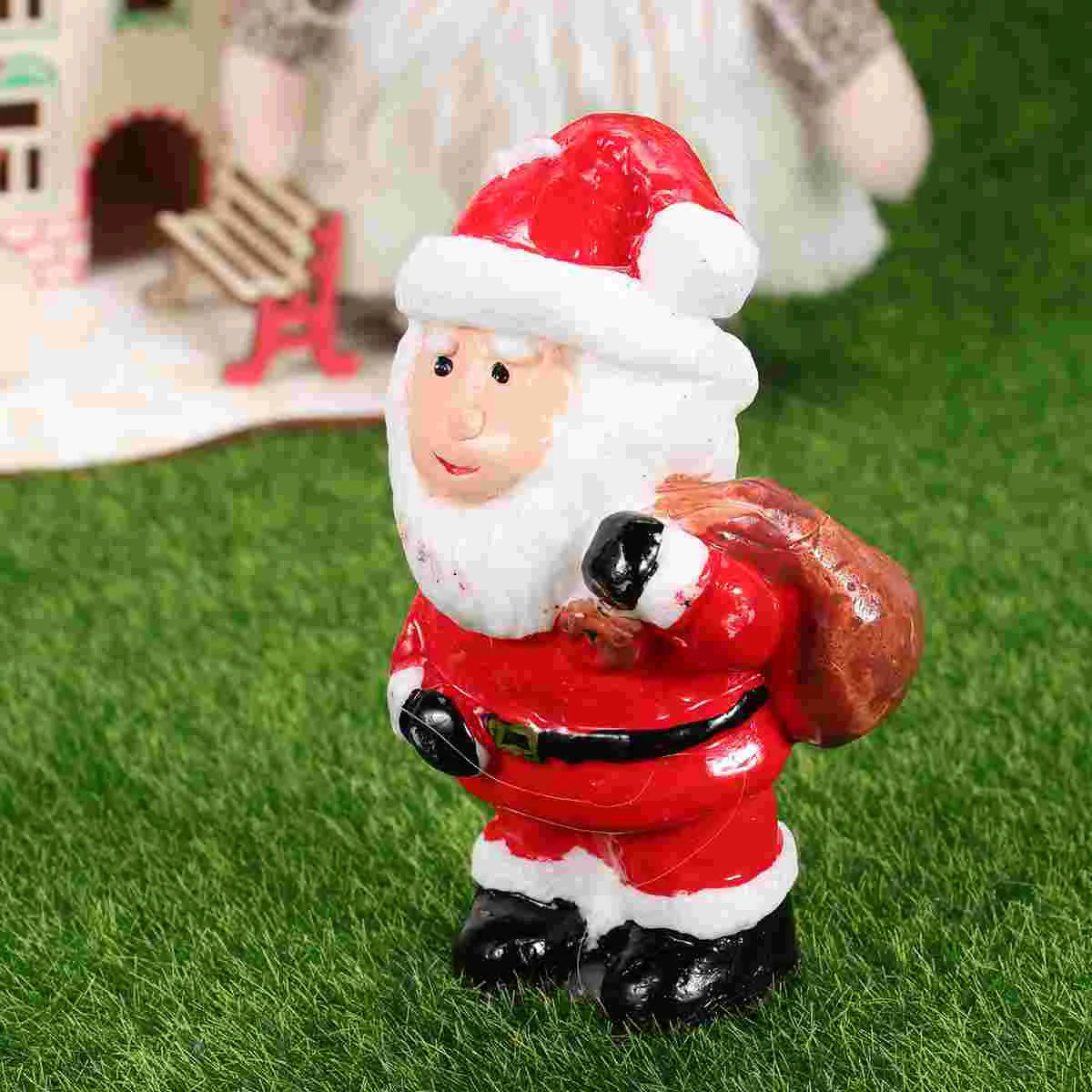 2 Pcs Decorate Elder The Christmas Tea Candles Xmas Santa Ornament Novelty