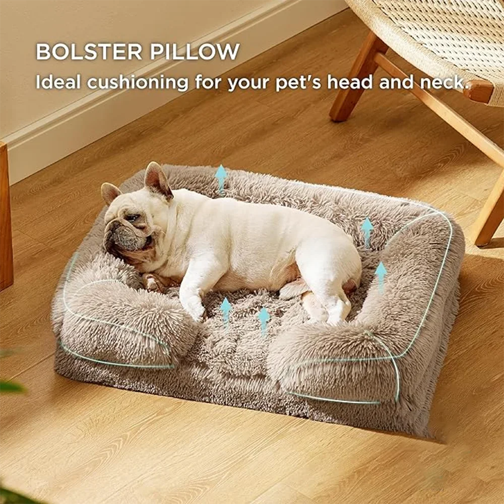 Dog Bed for Winter Puppy Bed Warm Sofa Pets Products Small Cats Mat Pet Supplies Large Baskets Beds Dogs Medium Kennel Big Home 