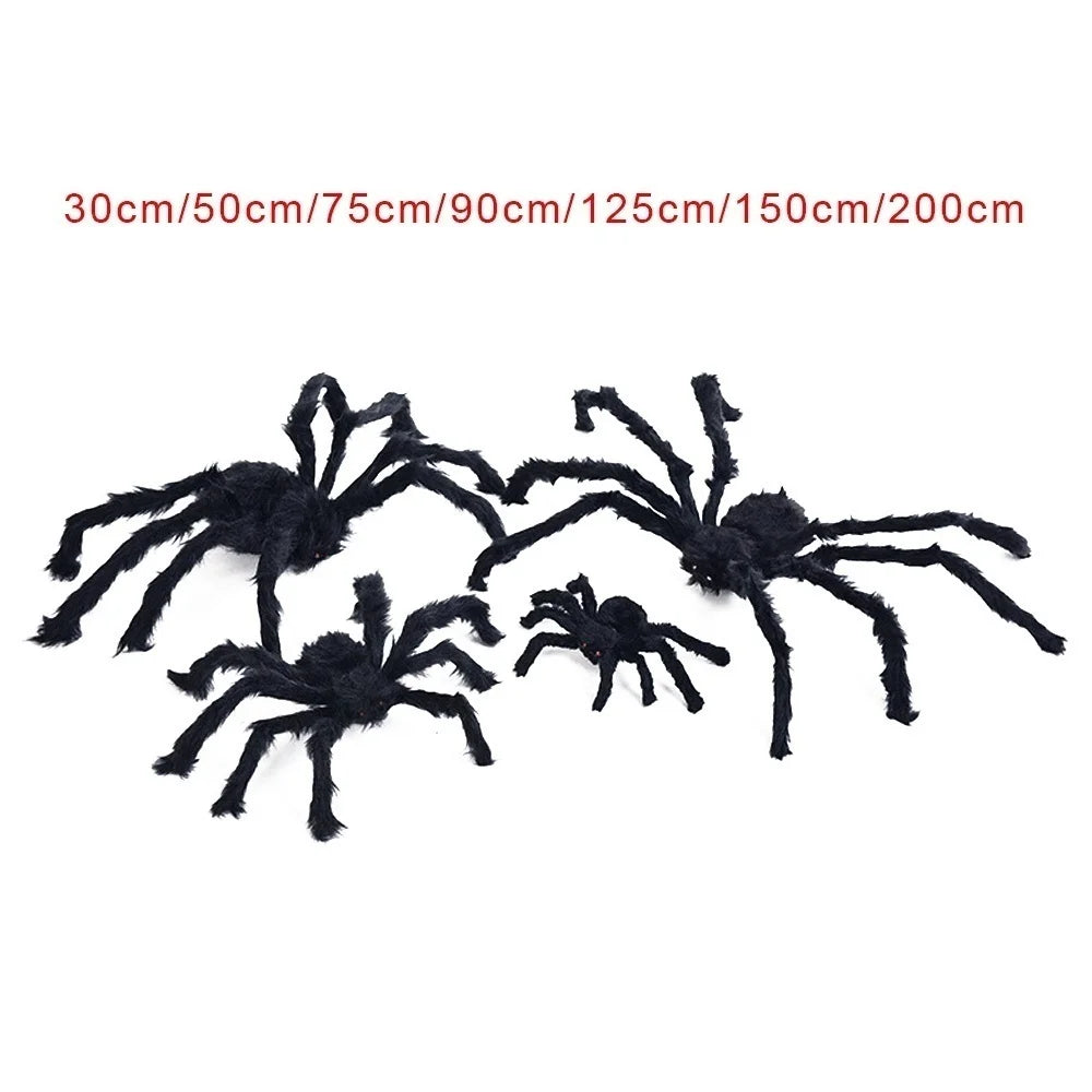 Black Scary Giant Spider | Halloween Decoration Props For Outdoor | Huge Spider For Halloween | DIY Giant Spider Yard Decoration for Halloween