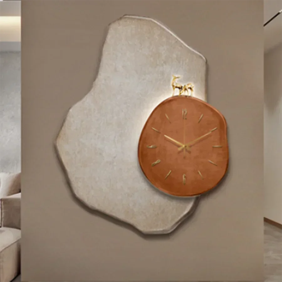 Luxury Living Room Wall Clock – Big Elegant Quartz Clock with Modern Design, Silent Movement, Unique Art for Bedroom & Room Decor