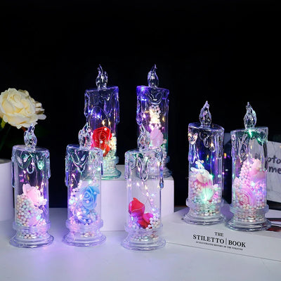 Colorful Electronic Candle Lights, Romantic Confession, Birthday Party, Christmas Atmosphere Decoratio 