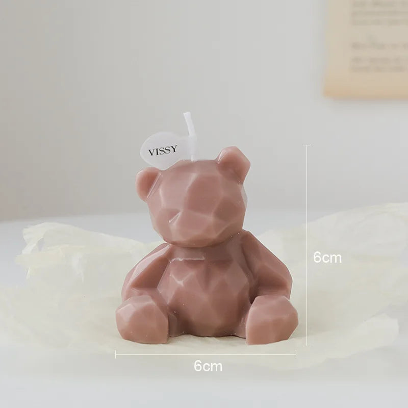 Wholesale Korea Cute Bear Candle Fragrance Scented Candle Handmade DIY Home Decoration Ornaments Souvenir Christmas wholesale