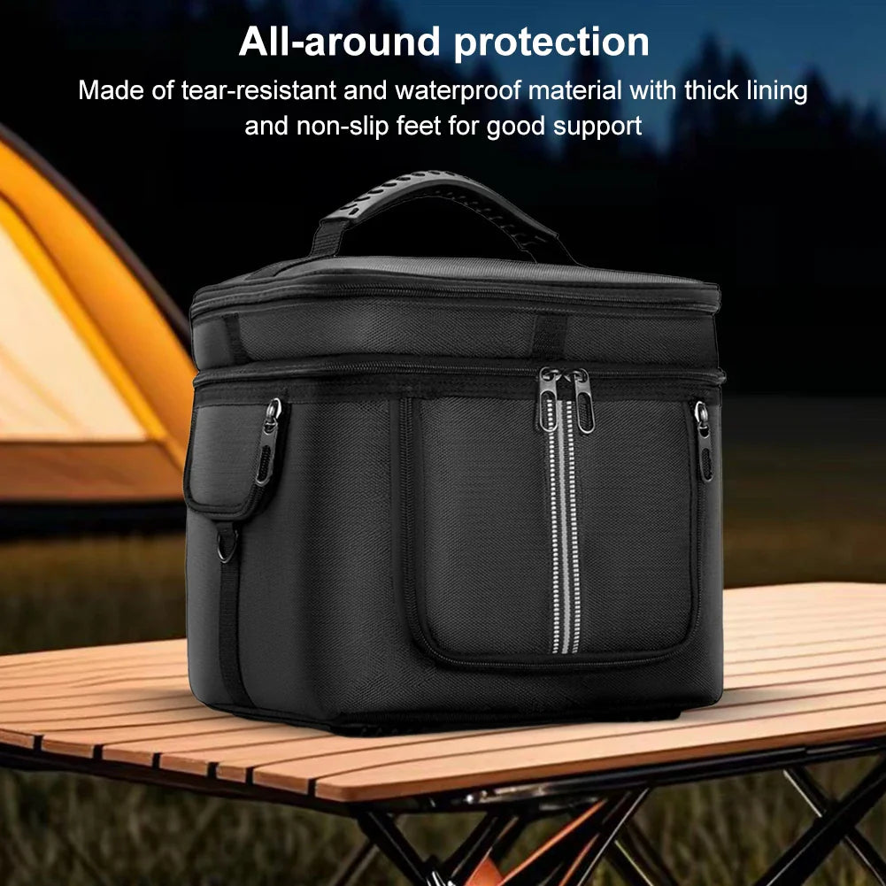 Portable Power Station Bag Waterproof Protective Case with Shoulder Strap & Handle for Ecoflow River 2 Pro & Ecoflow River 2 Max 