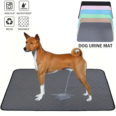 Washable Reusable Pet Pee Pad - Four-Layer Waterproof Dog Training Pad Pet Bed Urine Mat for Pet Car Seat Cover Pet Accessory 