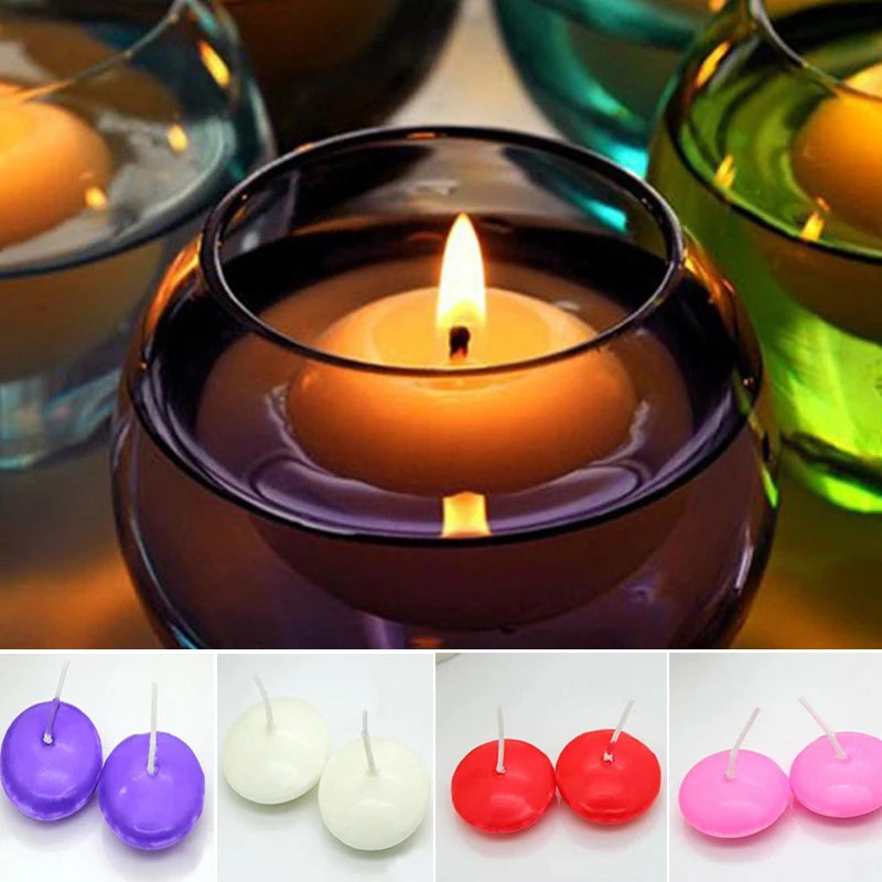 10Pcs/lot Floating Candles For Wedding Party Event Home  Birthday Decor Candles New Year Christmas Decoration 