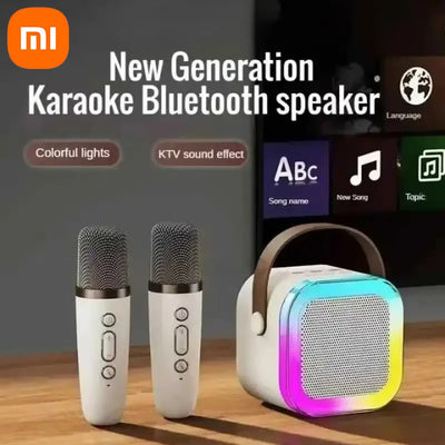 Xiaomi Bluetooth K12 Karaoke Machine – Portable 5.3 PA Speaker System with 1-2 Wireless Microphones, Ideal Family Singing Gift for Children 