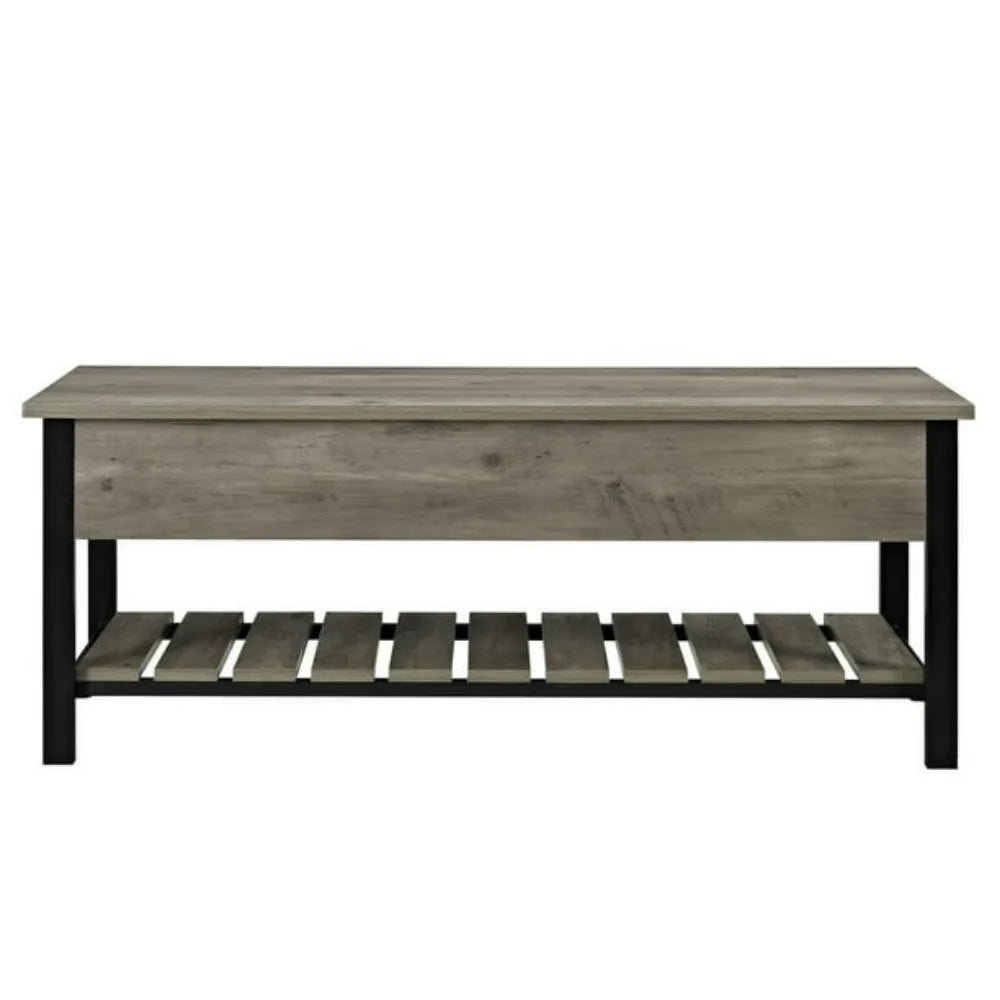 New Modern Farmhouse Storage Bench with Hidden Storage 