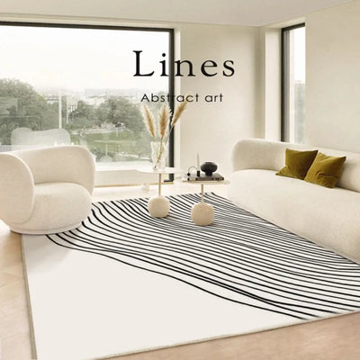 Modern Minimalist Rugs for Bedroom Light Luxury Large Area Carpet Lounge Rug Living Room Decoration Plush Carpets Non-slip Mat 