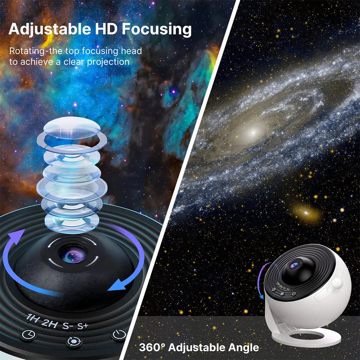 13-in-1 Star Projector – Planetarium Galaxy Projector with Aurora Effects for Bedroom, Night Light for Kids & Adults 