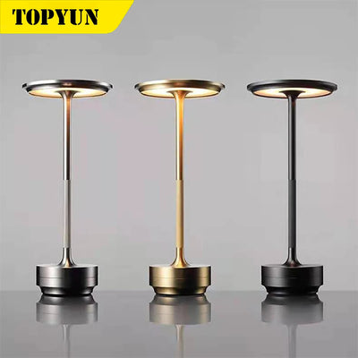 Simple Charging Desk Lamp - Retro Dimming Atmosphere Desk Light with Touch Control, USB Charging for Restaurant and Bar 