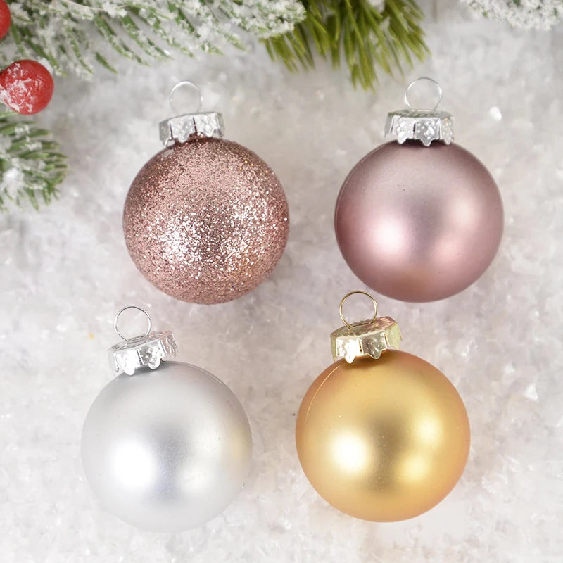 100/50Pcs Round Christmas Ball Ornament Hanger Cap Strings Replacement Xmas Ball Metal Cap Christmas New Year DIY Home Decor