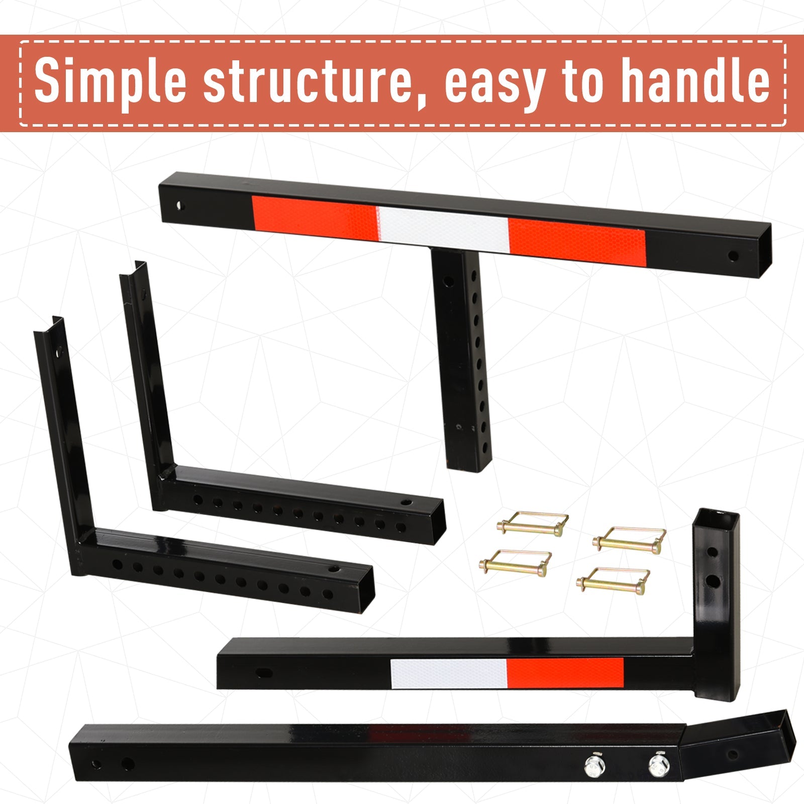 Soozier Truck Bed Extender with Adjustable Width Height for Ladder Rack Canoe Kayak Long Pipes Lumber 