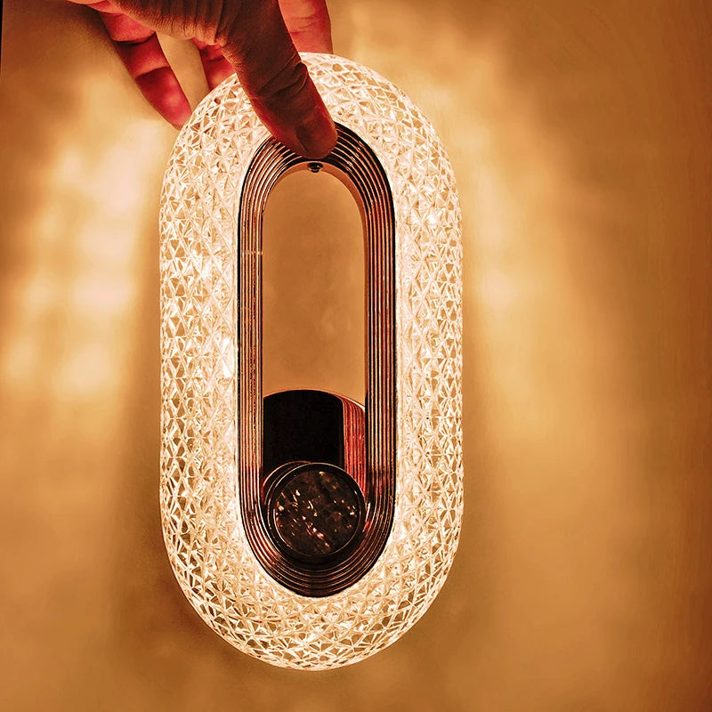 Nordic Wall Lamp - Luxury Internal Sconce, Bedroom Bedside Light, Home Decoration, Fashionable Indoor Living Room Aisle Light 