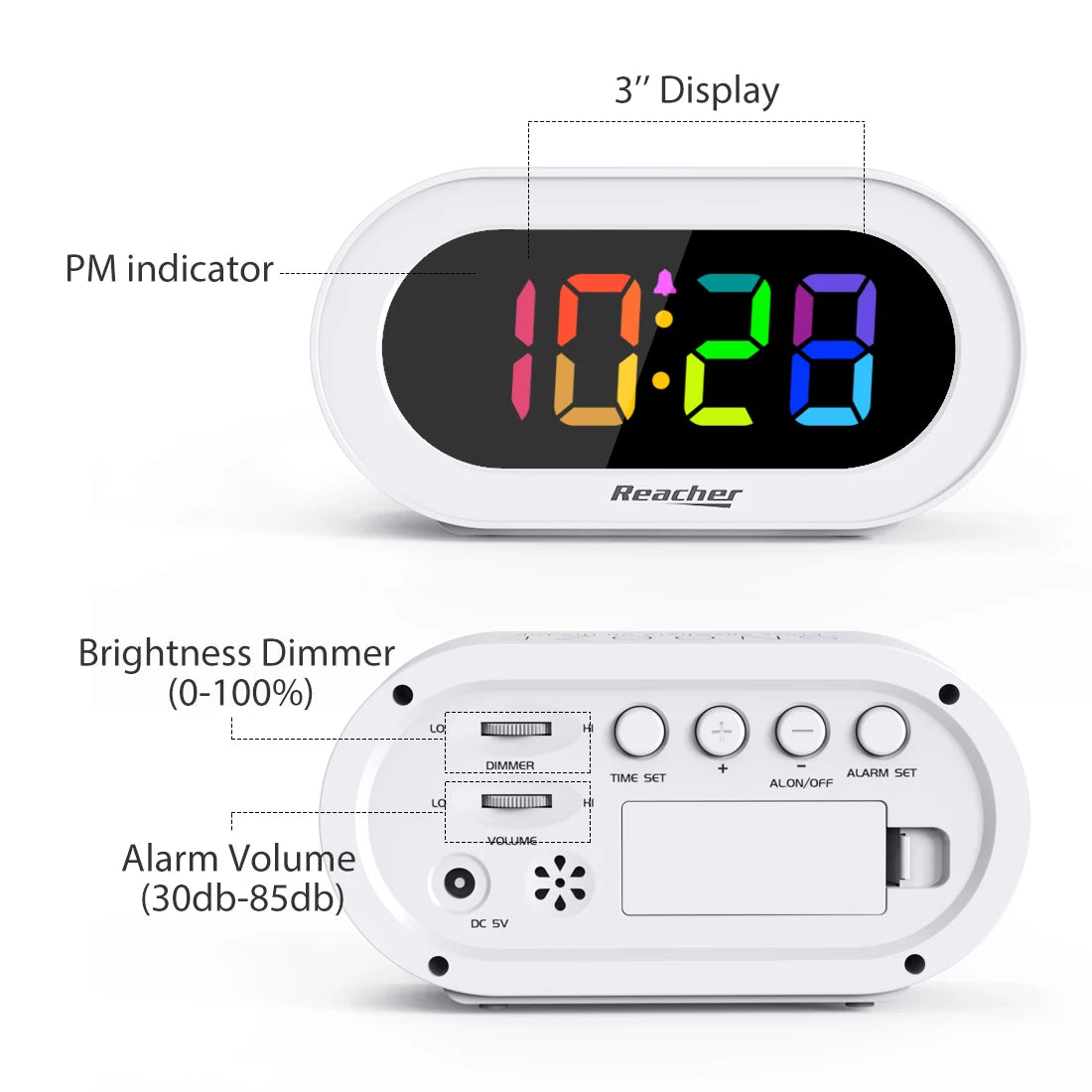 Wake Up Light Alarm Clock – Sunrise Simulation, Sleep Aid, Nightlight, Sleep Timer, Ideal for Kids and Heavy Sleepers 