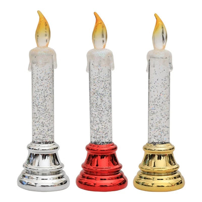 2024 New Christmas Window Candle with Holder Battery Operated Included LED Candle Light Christmas Candle Lights Candle Lamp 