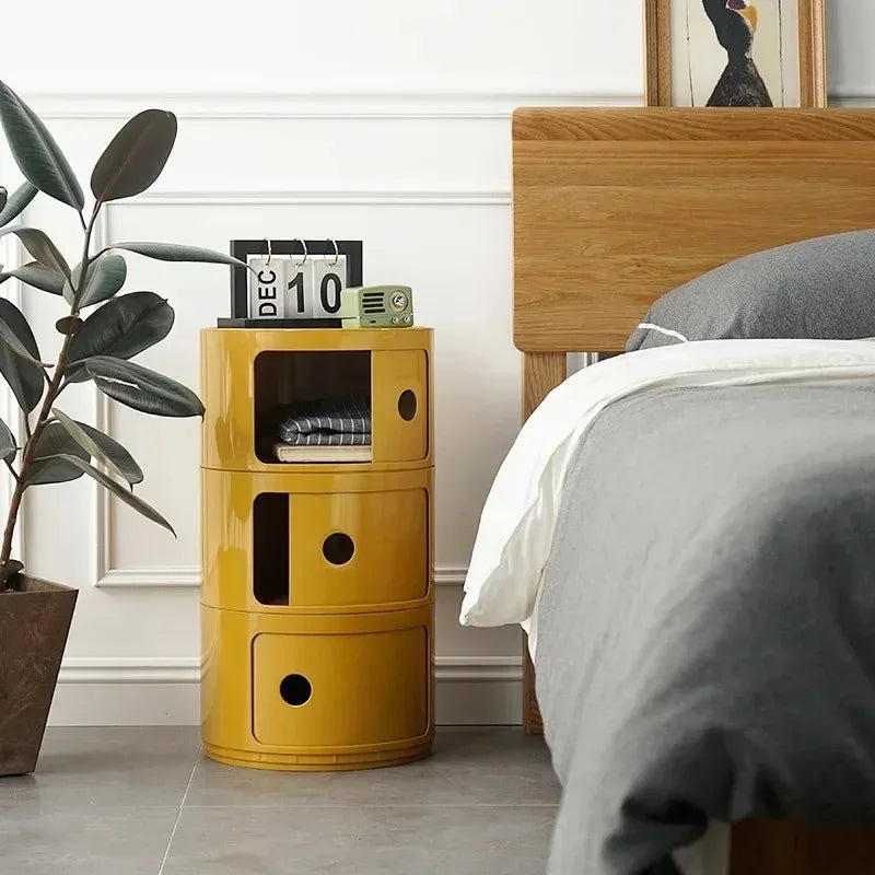 Bedside Table – Modern Simple Plastic Multi-Layer, Net Red Creative Storage Cabinet, Minimalist Design for Living Room 