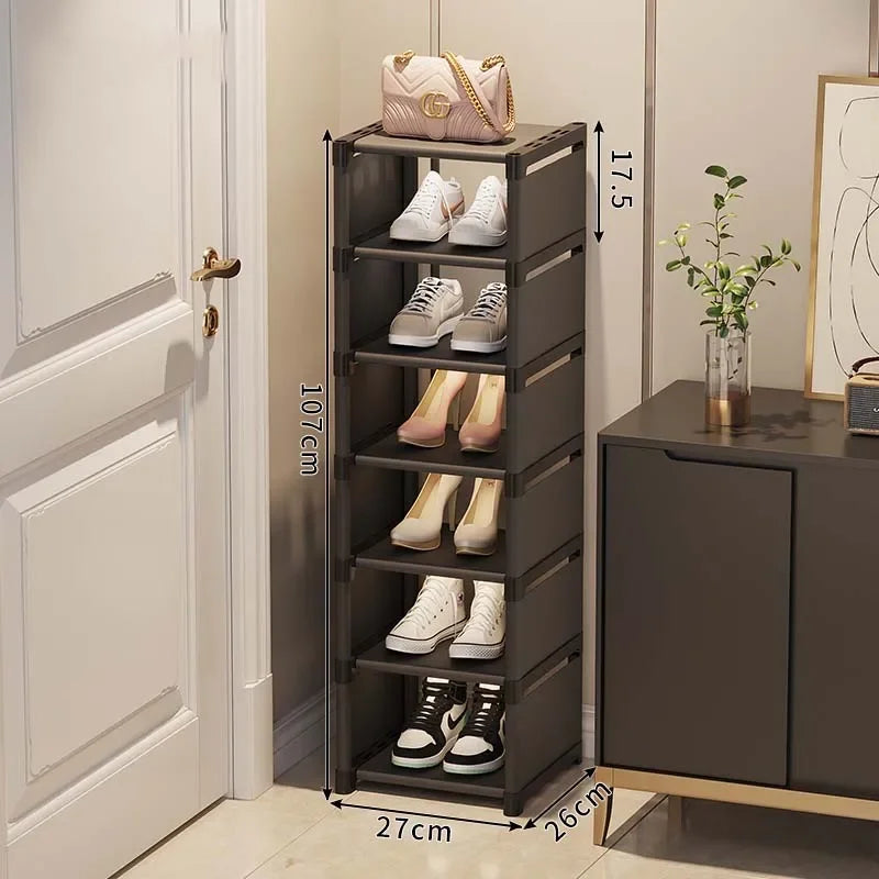 Multiple Layers Shoe Shoe Rack Organizer Space Saving Rack For Wall Corner Stackable Shelf Adjustable Saving Cabinet Shoes Shelf 