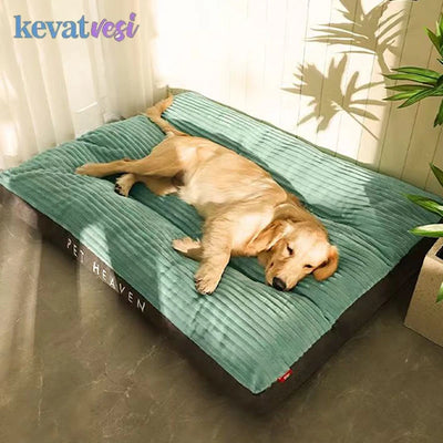 Soft Pet Dog Bed Winter Warm Dog Sleeping Mat Corduroy Pet Mat for Small Medium Large Dogs Removable Puppy Bed Pet Supplies 