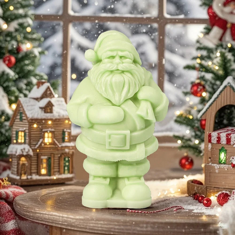 3D Santa Claus Silicone Candle Molds Table Ornament Christmas Party Decorating Supplies