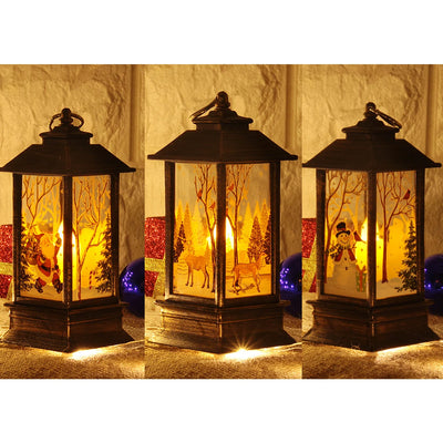 Christmas LED Lantern CUTE Xmas Santa Decor Light Torch Decorations Candle For Home Decoration Ornaments Christmas Party 