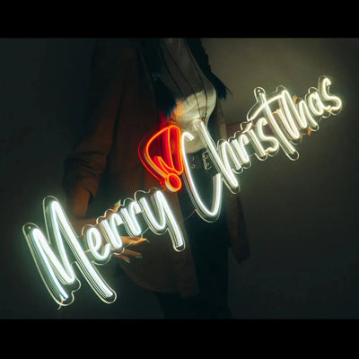 Merry Christmas Custom Neon Sign, Led Neon Sign, Christmas Eve Wall Decoration, Holiday Neon Light, Xmas Party Decor 