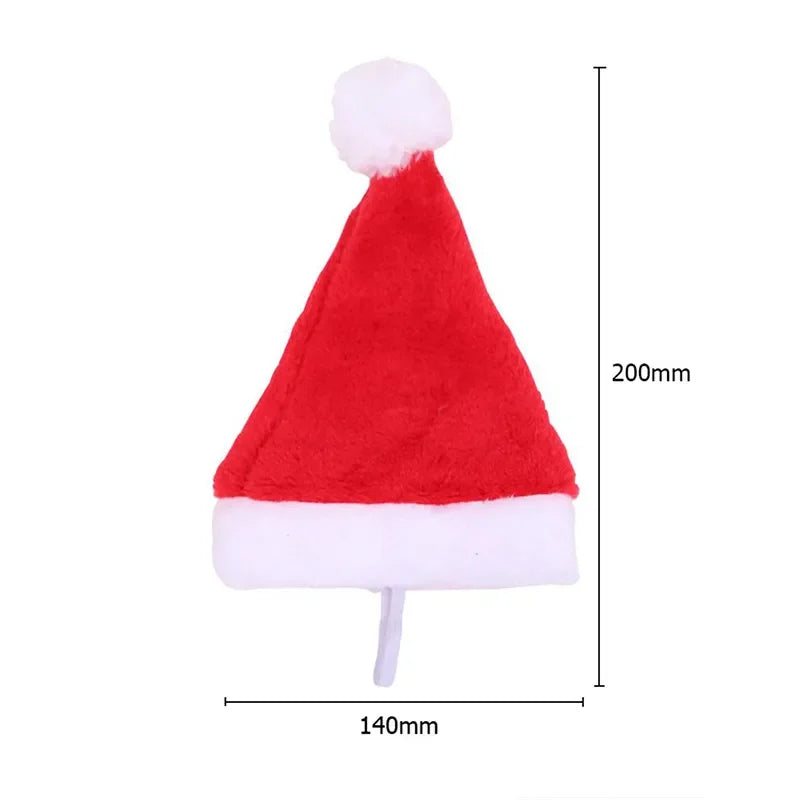 Christmas Pet Cat Dog Santa Hat Pet Costume Ornaments   Christmas Party Pet Supplies Cosplay Hat  Christmas Decoration