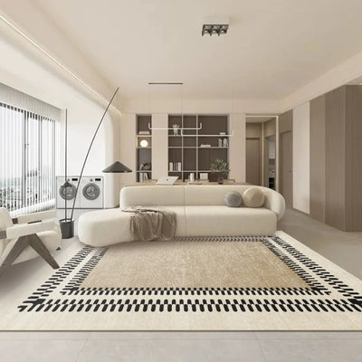 Thickened Living Room Large Area Carpet Cream Style High End Home Sofa Non Slip Carpets Bedroom Bedside Waterproof 2024 New Rug 