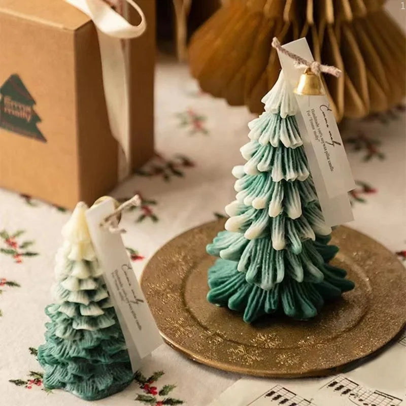 Christmas Hand-made Incense Candles,one Candle for Two Purposes,lasting Fragrance&exquisite Decoration,light Up The Warm Holiday