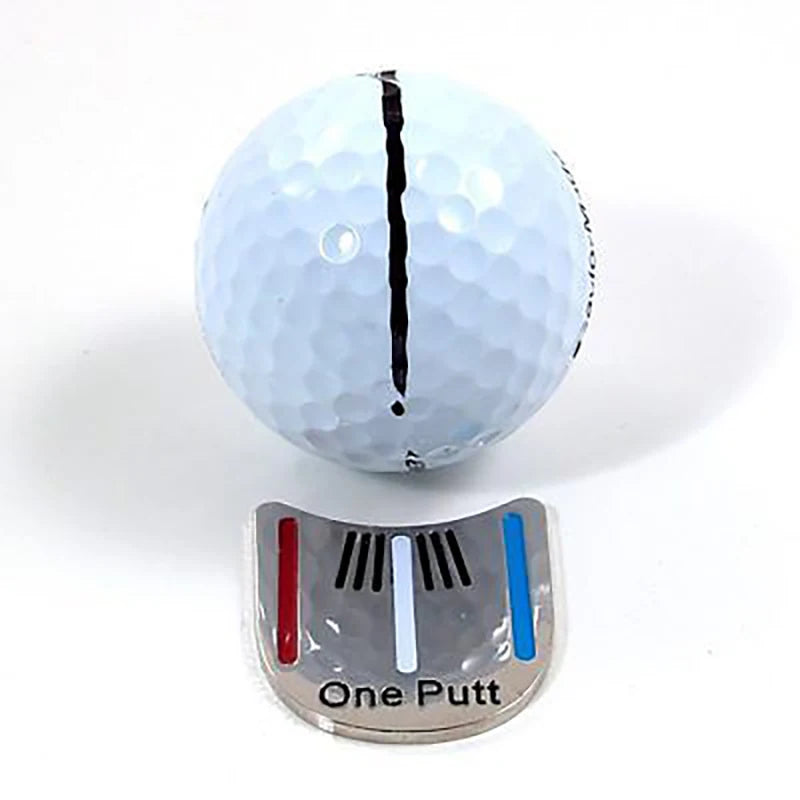 Golf Ball Marker Hat Clip with Magnet - One Putt Alignment Cap Clip for Precision Putting